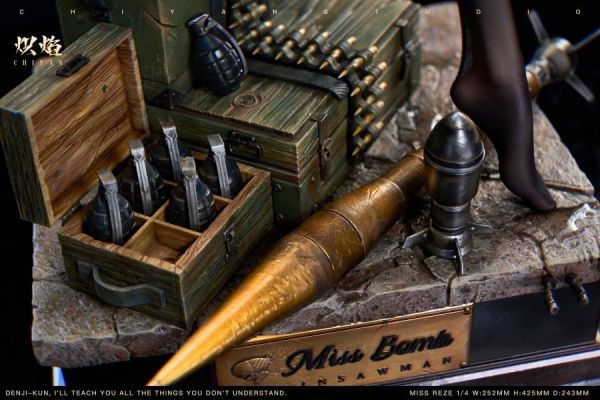 【預購】熾焰 炸彈小姐Reze 蕾塞 鏈鋸人 心蹤,shinzou,GK,雕像,公仔,玩具,模型,一番賞,GK模型,GK雕像