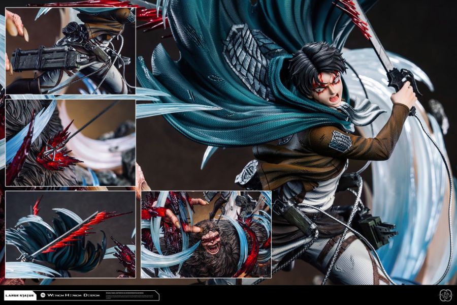 【預購】Hertz 兵長vs獸巨 2.0 進擊的巨人 心蹤,shinzou,GK,雕像,公仔,玩具,模型,一番賞,GK模型,GK雕像