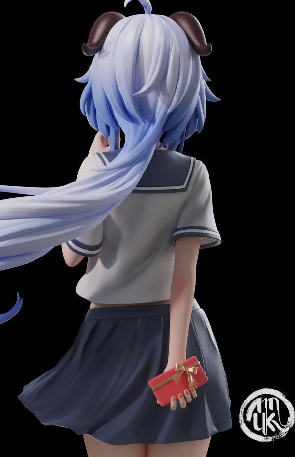 【預購】MoKu JK—表白甘雨 原神 心蹤,shinzou,GK,雕像,公仔,玩具,模型,一番賞,GK模型,GK雕像