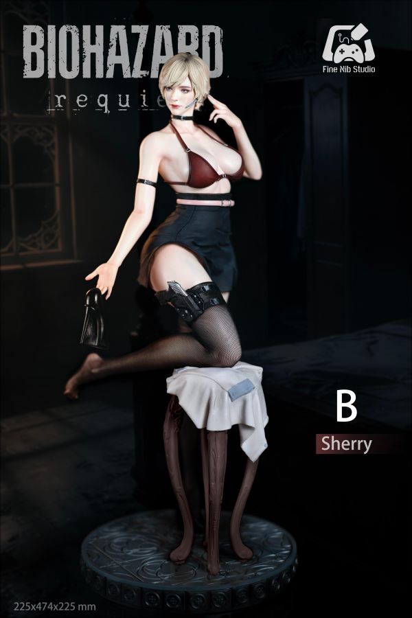 【預購】筆尖兒 Fine Nib 生化危機9 安魂曲 葛蕾斯 雪莉 惡靈古堡 心蹤,shinzou,GK,雕像,公仔,玩具,模型,一番賞,GK模型,GK雕像