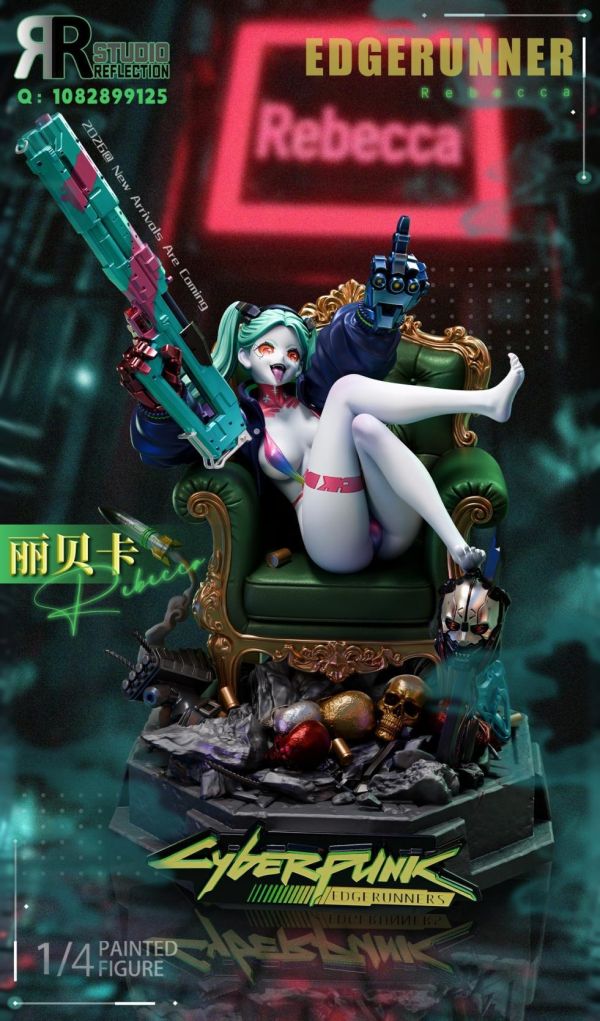 【預購】倒影 麗貝卡 蕾貝卡 電馭叛客:邊緣行者 心蹤,shinzou,GK,雕像,公仔,玩具,模型,一番賞,GK模型,GK雕像