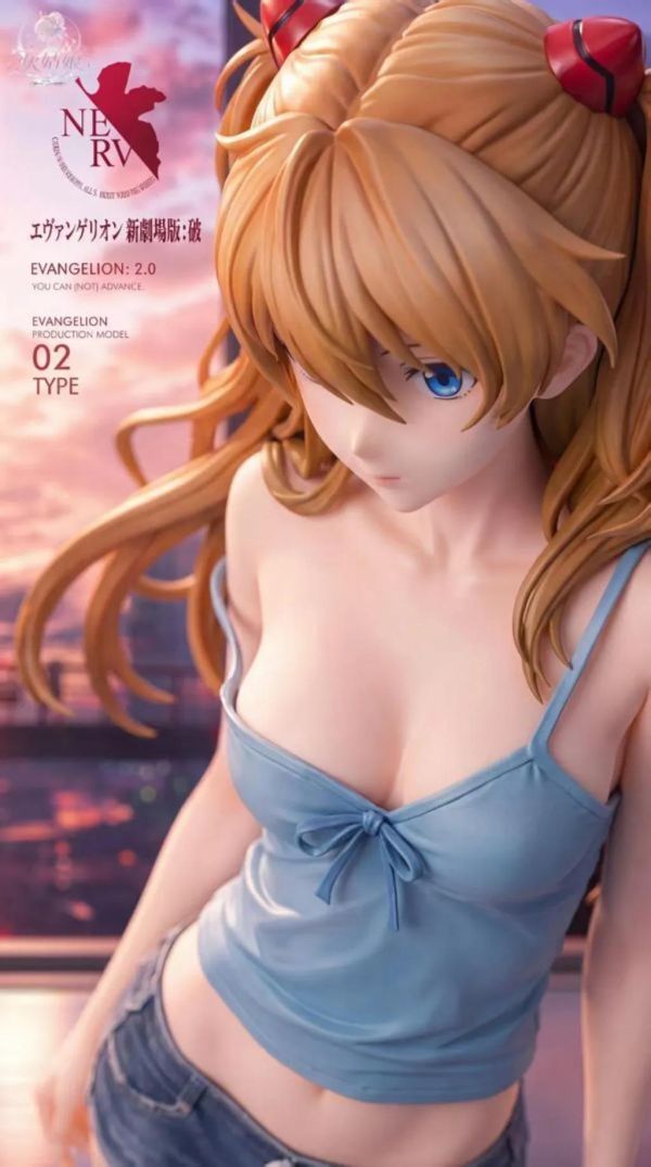 【預購】灰姑娘 明日香 都市私服 EVA新世紀福音戰士 心蹤,shinzou,GK,雕像,公仔,玩具,模型,一番賞,GK模型,GK雕像