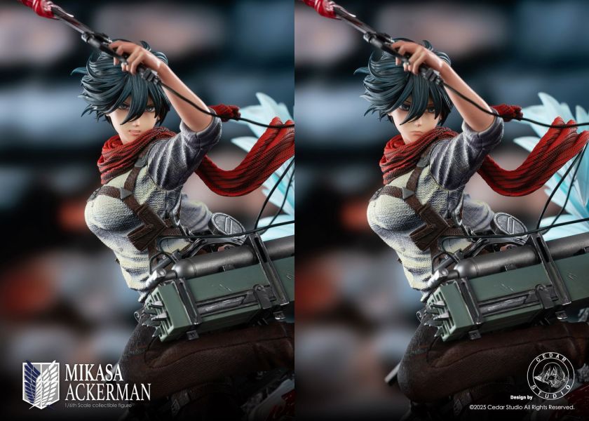 【預購】Cedar 斬手三笠 米卡莎 進擊的巨人 心蹤,shinzou,GK,雕像,公仔,玩具,模型,一番賞,GK模型,GK雕像