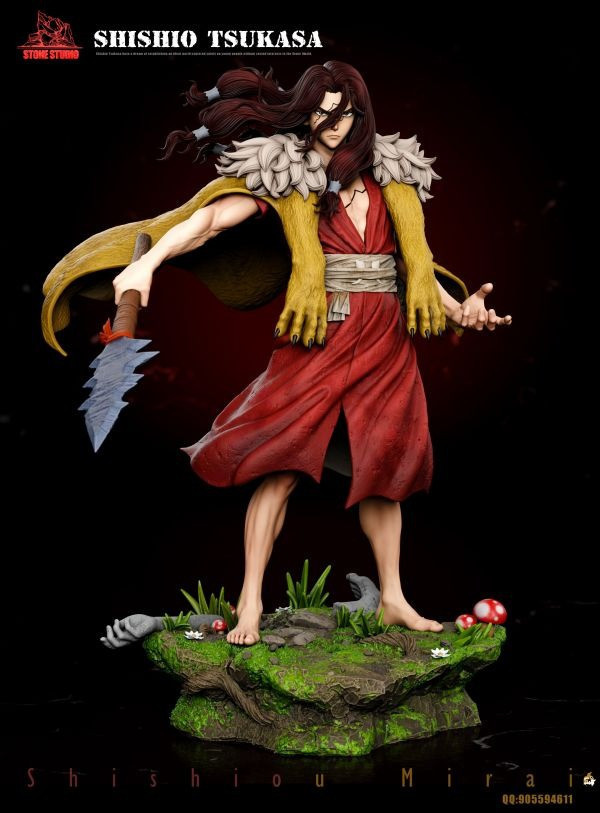 【預購】Stone 石頭 獅子王司 Dr.STONE 新石紀 武力組系列第一彈 心蹤,shinzou,GK,雕像,公仔,玩具,模型,一番賞,GK模型,GK雕像