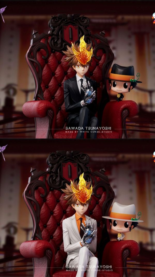 【預購】White Curse 沙發坐姿澤田綱吉 家庭教師 心蹤,shinzou,GK,雕像,公仔,玩具,模型,一番賞,GK模型,GK雕像