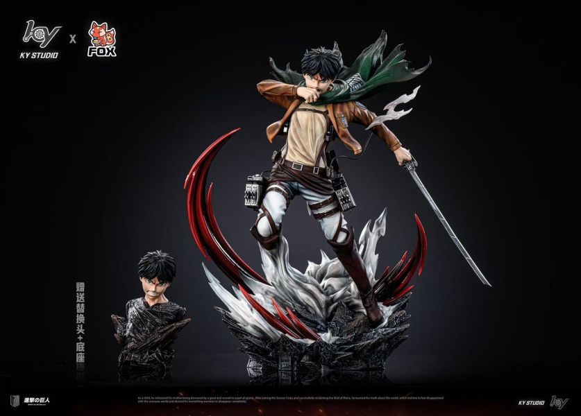 【預購】ky×FOX 艾連 進擊的巨人 心蹤,shinzou,GK,雕像,公仔,玩具,模型,一番賞,GK模型,GK雕像