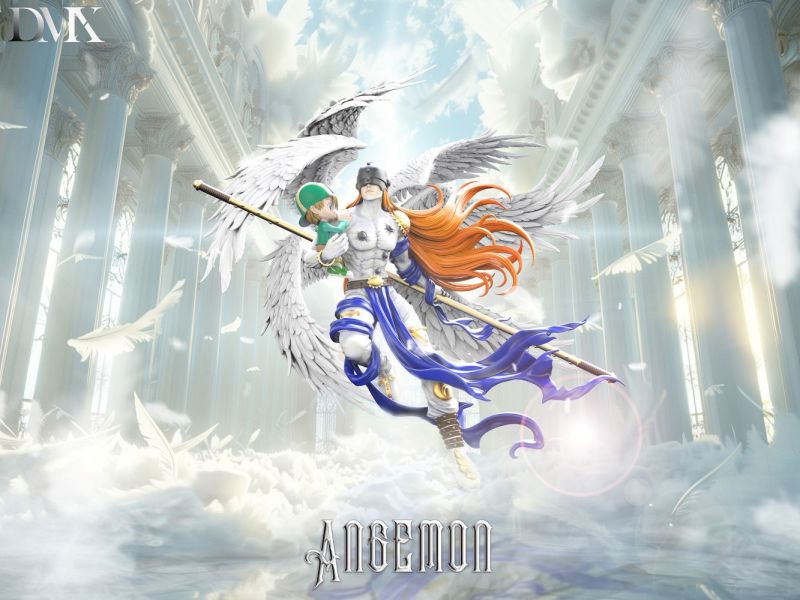 【預購】DMX 天使獸 阿武 數碼寶貝 心蹤,shinzou,GK,雕像,公仔,玩具,模型,一番賞,GK模型,GK雕像