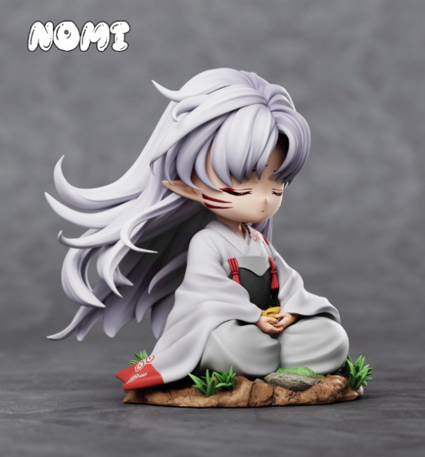 【預購】nomi Q版坐姿殺生丸 犬夜叉 心蹤,shinzou,GK,雕像,公仔,玩具,模型,一番賞,GK模型,GK雕像