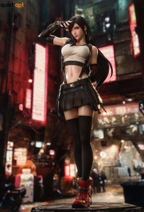 【預購】QuietArt 蒂法·洛克哈特 最終幻想 心蹤,shinzou,GK,雕像,公仔,玩具,模型,一番賞,GK模型,GK雕像