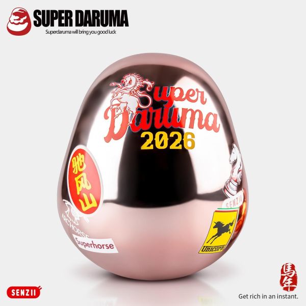 【預購】SENZII 千記商行 超級達摩SuperDaruma 馬年限定《暴富》 心蹤,shinzou,GK,雕像,公仔,玩具,模型,一番賞,GK模型,GK雕像