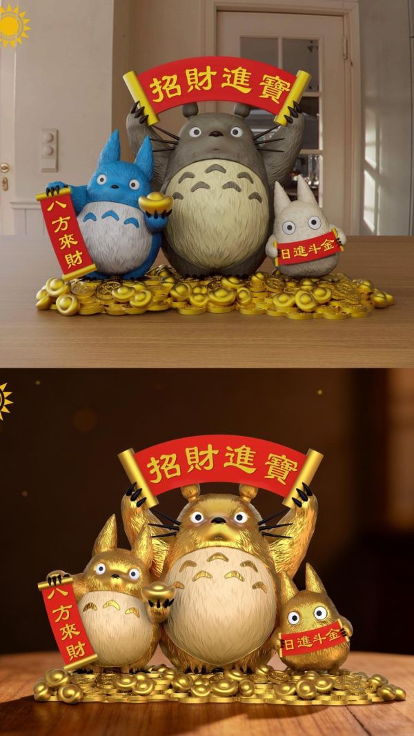【預購】太陽模玩 龍貓招財系列 宮崎駿 繁體 心蹤,shinzou,GK,雕像,公仔,玩具,模型,一番賞,GK模型,GK雕像