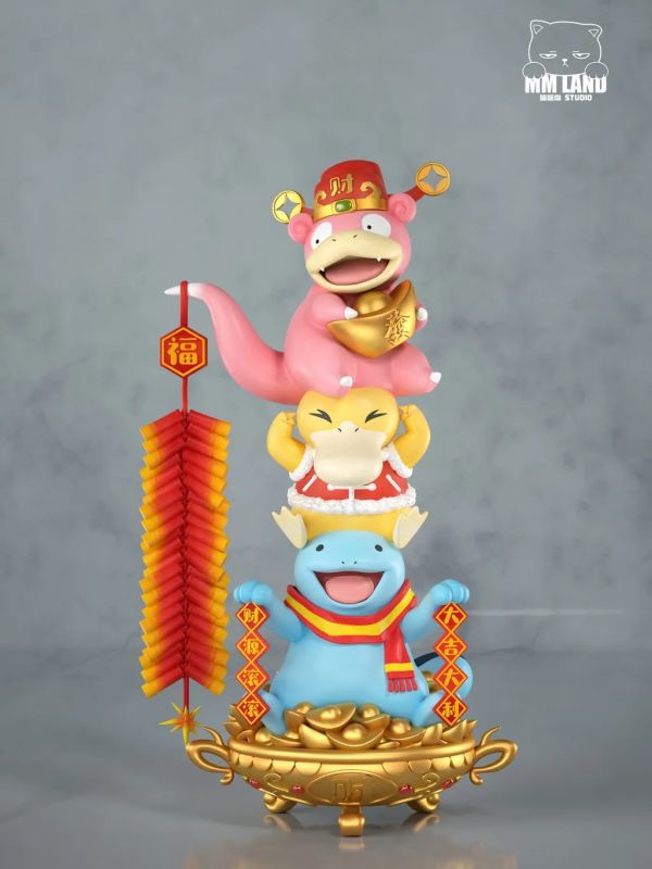 【預購】喵喵島 MMLAND 呆王集合迎新春 寶可夢 心蹤,shinzou,GK,雕像,公仔,玩具,模型,一番賞,GK模型,GK雕像