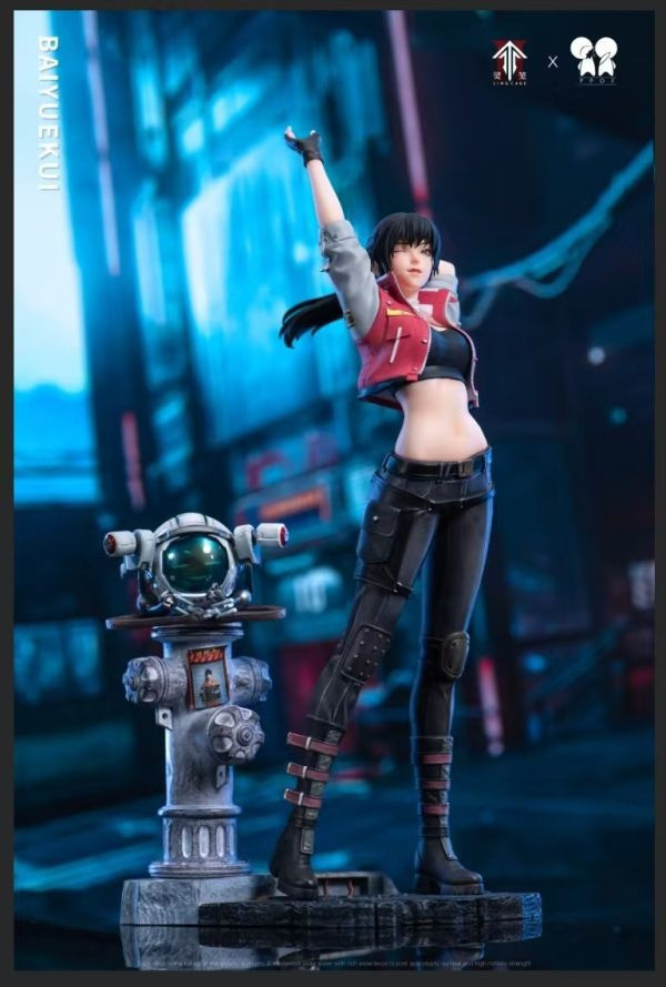 【預購】正版授權 PPDF 白月魁 機車服Ver. 靈籠 心蹤,shinzou,GK,雕像,公仔,玩具,模型,一番賞,GK模型,GK雕像