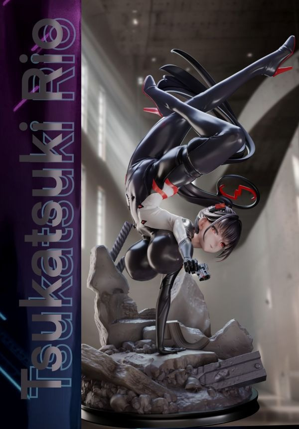 【預購】BGA 戰鬥服調月莉音 蔚藍檔案 心蹤,shinzou,GK,雕像,公仔,玩具,模型,一番賞,GK模型,GK雕像