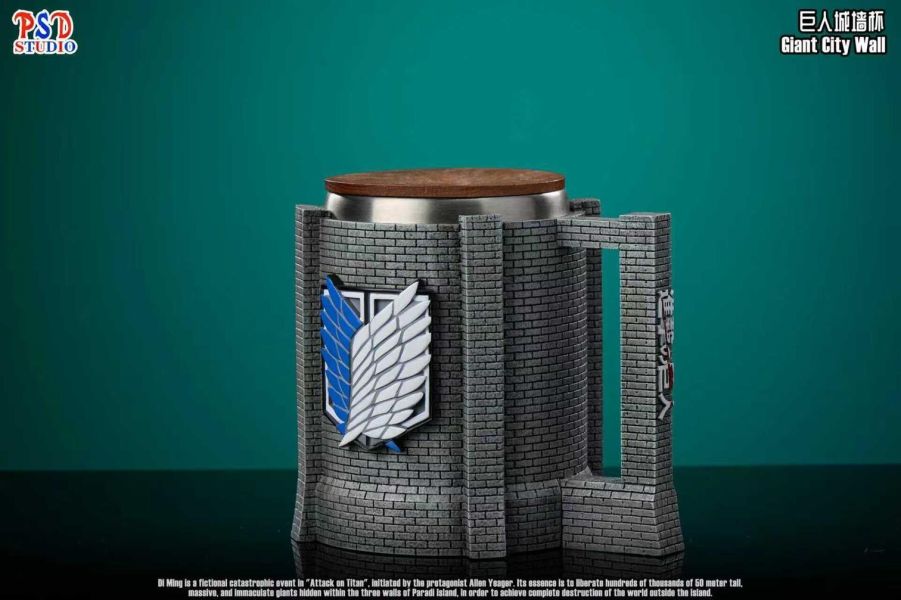 【預購】PSD 巨人城牆杯 進擊的巨人 心蹤,shinzou,GK,雕像,公仔,玩具,模型,一番賞,GK模型,GK雕像
