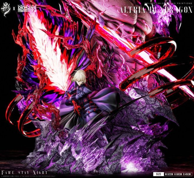 【預購】掠影×DEMONS 黑毛 saber Fate 心蹤,shinzou,GK,雕像,公仔,玩具,模型,一番賞,GK模型,GK雕像