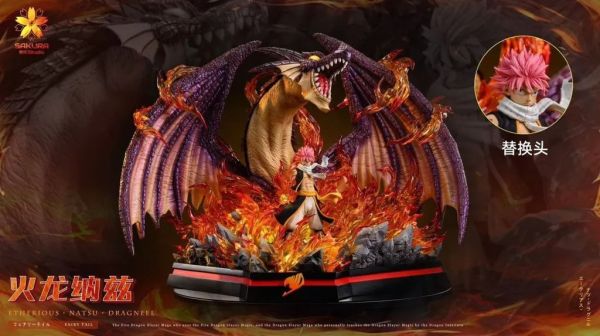 【預購】櫻花 火龍納茲 魔導少年 心蹤,shinzou,GK,雕像,公仔,玩具,模型,一番賞,GK模型,GK雕像