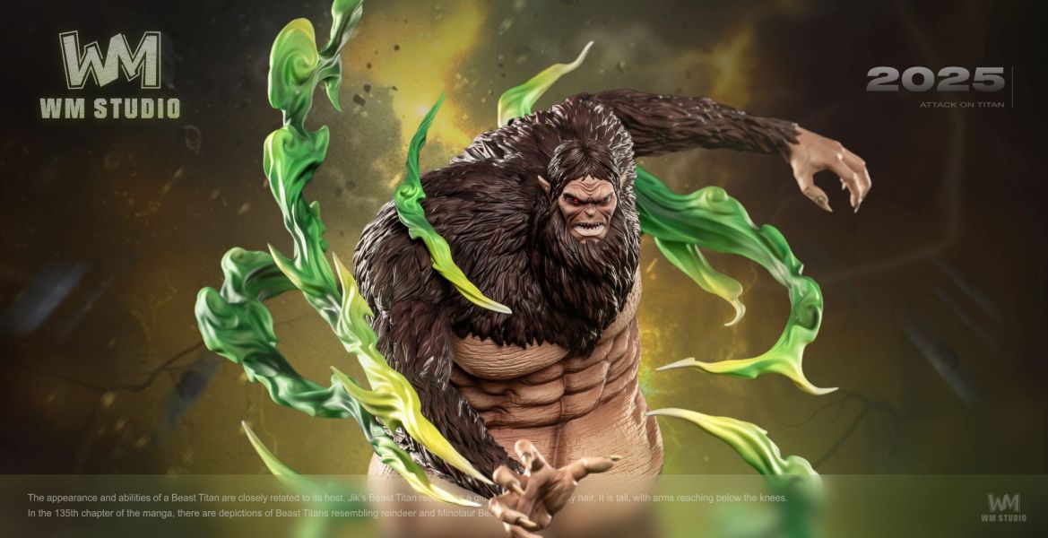 【預購】WM 猴子丟石頭 獸之巨人 進擊的巨人 心蹤,shinzou,GK,雕像,公仔,玩具,模型,一番賞,GK模型,GK雕像