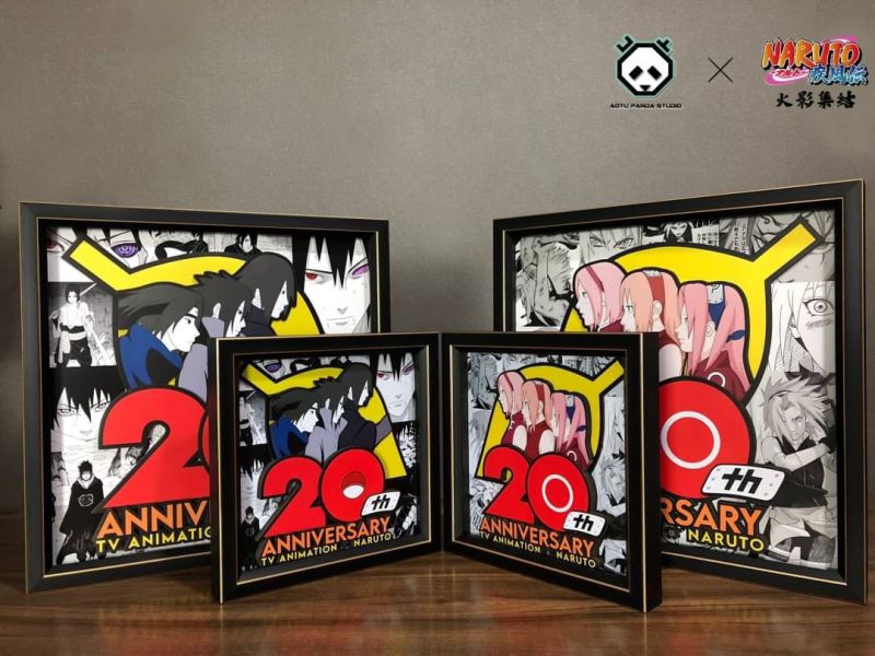 【海外現貨】凹凸Panda×火影集結 20週年春野櫻紀念框 火影忍者 心蹤,shinzou,GK,雕像,公仔,玩具,模型,一番賞,GK模型,GK雕像