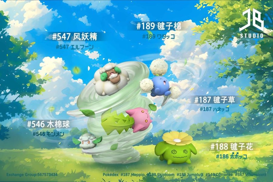 【預購】JB 精寶丨寶可夢 神奇寶貝 木棉球&風妖精 進化組 雙配色 心蹤 𝑺𝒉𝒊𝒏𝒁𝒐𝒖,心蹤,ShinZou,心蹤GK,心粽GK,心綜GK,心縱GK,新宗GK,新縱GK,新粽GK,新蹤GK,火影忍者GK,海賊王GK,七龍珠GK,巨人GK,間諜家家酒GK,咒術迴戰GK,GK