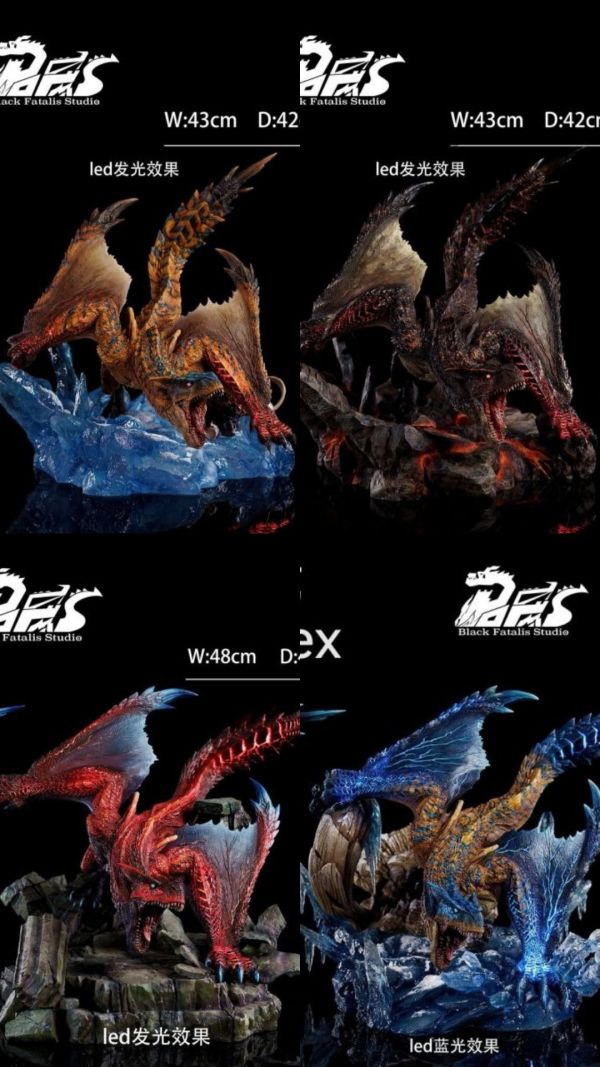 【預購】BlackFatalis 黑色命運 轟龍 魔物獵人 心蹤,shinzou,GK,雕像,公仔,玩具,模型,一番賞,GK模型,GK雕像