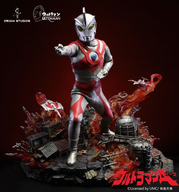 【預購】正版授權 Origin 經典奧特曼 艾斯場景雕像 超人力霸王 心蹤,shinzou,GK,雕像,公仔,玩具,模型,一番賞,GK模型,GK雕像