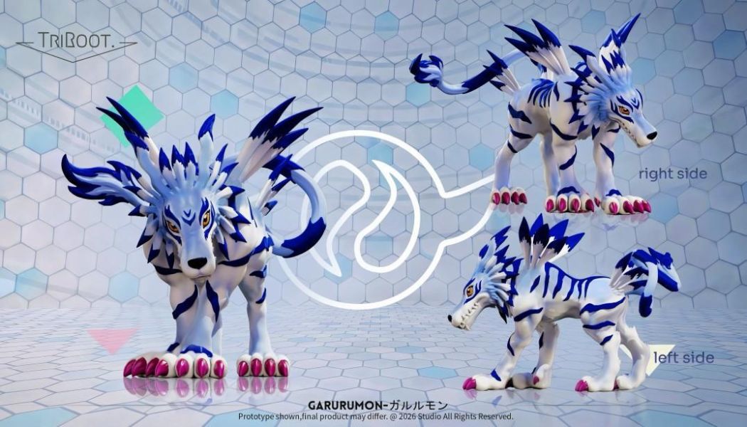 【預購】TriROOT 友情組加魯魯獸 數碼寶貝 心蹤,shinzou,GK,雕像,公仔,玩具,模型,一番賞,GK模型,GK雕像