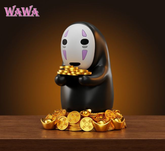 【預購】WAWA 招財無臉男 神隱少女 宮崎駿 心蹤,shinzou,GK,雕像,公仔,玩具,模型,一番賞,GK模型,GK雕像