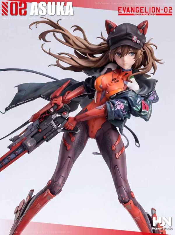 【預購】Honey 街頭作戰服香香 明日香 EVA新世紀福音戰士 心蹤,shinzou,GK,雕像,公仔,玩具,模型,一番賞,GK模型,GK雕像