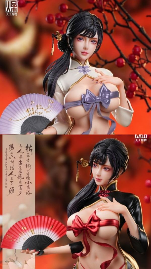 【預購】天工燥物 旗袍紅杏 原創 心蹤,shinzou,GK,雕像,公仔,玩具,模型,一番賞,GK模型,GK雕像