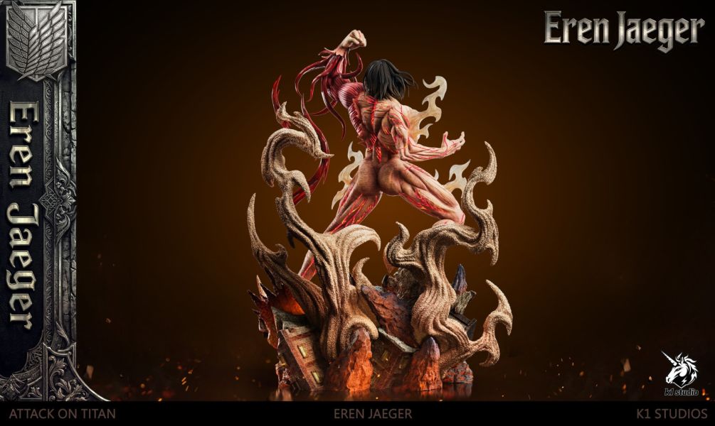 【預購】K1 咆哮艾連 進擊的巨人 心蹤,shinzou,GK,雕像,公仔,玩具,模型,一番賞,GK模型,GK雕像