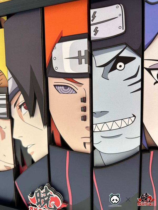 【海外現貨】凹凸Panda×Akatsuki 曉組織橫版 立體畫 裝飾畫 火影忍者 心蹤,shinzou,GK,雕像,公仔,玩具,模型,一番賞,GK模型,GK雕像