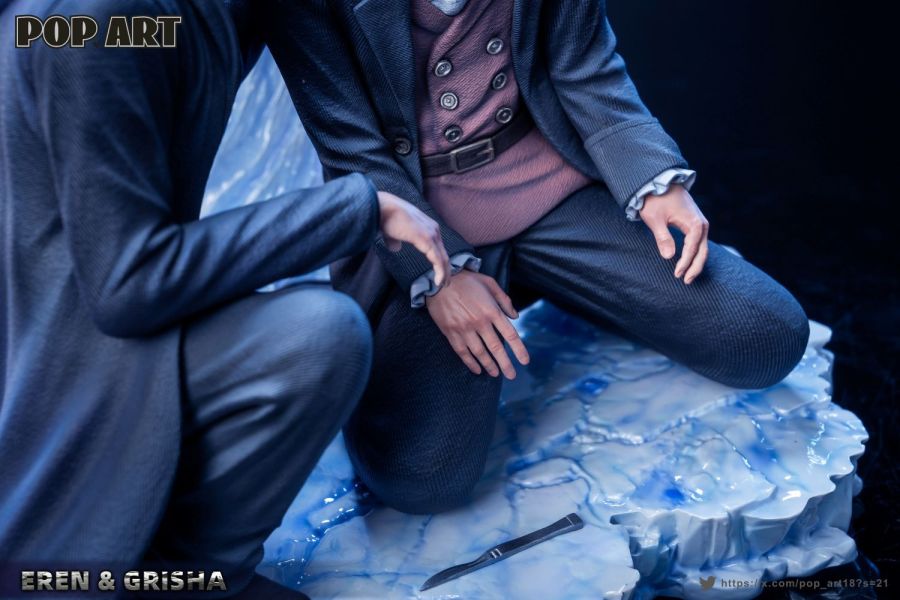 【預購】POP ART 父慈子孝 艾連和古利夏 進擊的巨人 心蹤,shinzou,GK,雕像,公仔,玩具,模型,一番賞,GK模型,GK雕像