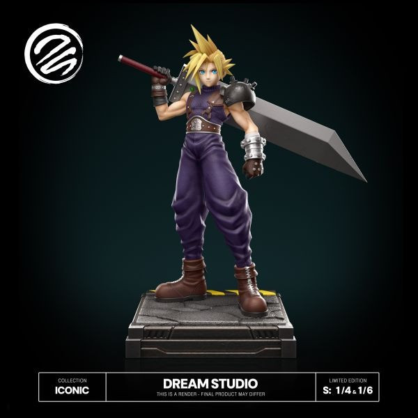 【預購】夢想 Dream 克勞德 雙比例 最終幻想 太空戰士 心蹤,shinzou,GK,雕像,公仔,玩具,模型,一番賞,GK模型,GK雕像