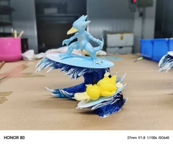 【預購】天冠工坊 可達鴨進化組 寶可夢 心蹤,shinzou,GK,雕像,公仔,玩具,模型,一番賞,GK模型,GK雕像