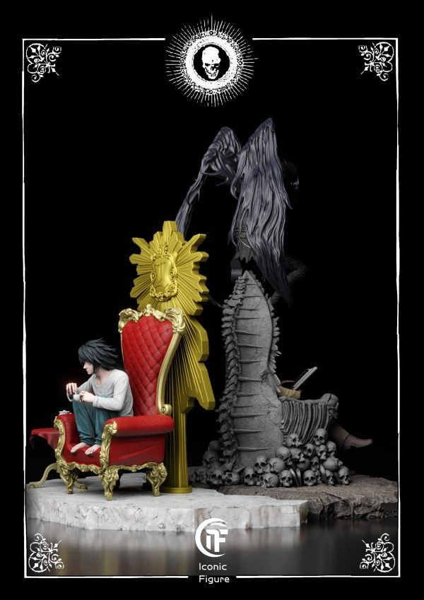 【預購】IF 天才之間的對決 夜神月 L 死亡筆記本 心蹤,shinzou,GK,雕像,公仔,玩具,模型,一番賞,GK模型,GK雕像