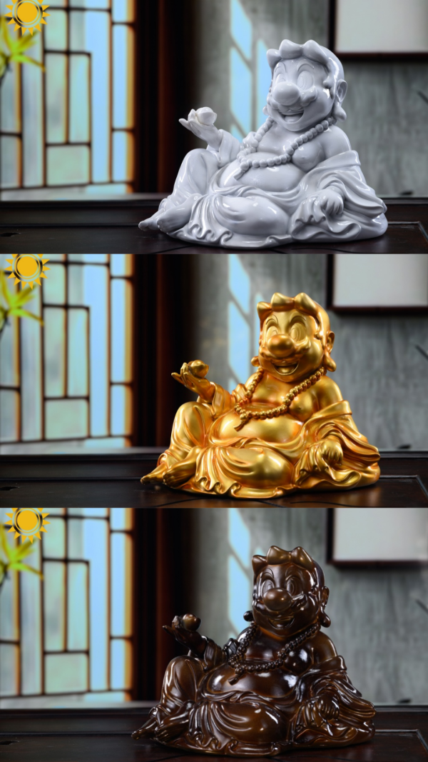 【預購】太陽模玩 彌勒佛瑪利歐茶寵 超級瑪利歐 心蹤,shinzou,GK,雕像,公仔,玩具,模型,一番賞,GK模型,GK雕像