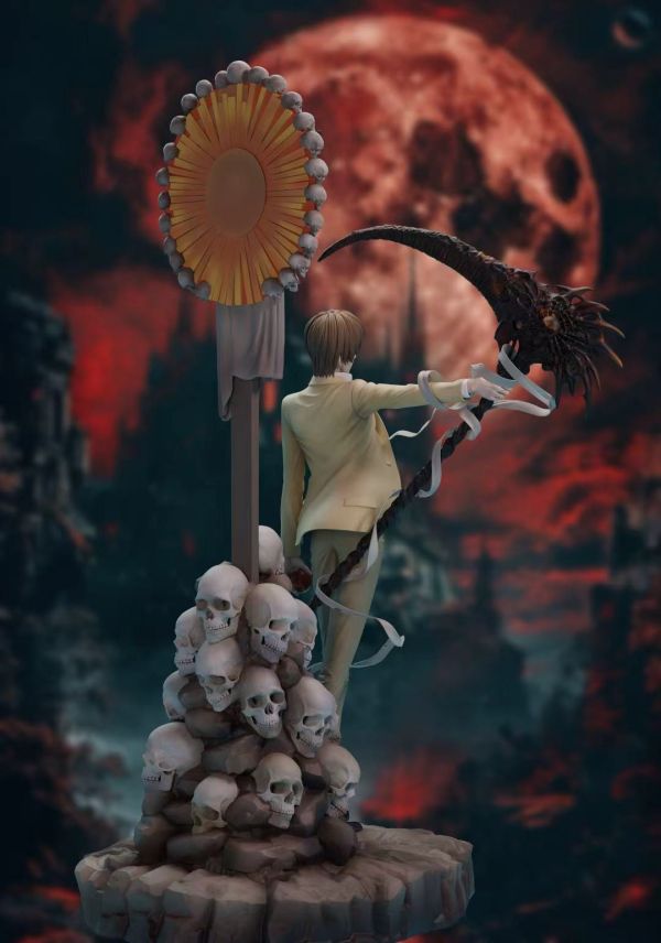 【預購】潮社 夜神月 死亡筆記本 心蹤,shinzou,GK,雕像,公仔,玩具,模型,一番賞,GK模型,GK雕像