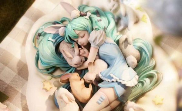 【預購】亮鏟塗裝 眠兔初音 初音未來 心蹤,shinzou,GK,雕像,公仔,玩具,模型,一番賞,GK模型,GK雕像