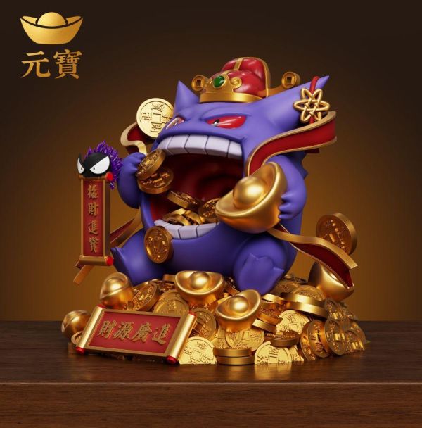 【預購】元寶 招財財神爺耿鬼 寶可夢 心蹤,shinzou,GK,雕像,公仔,玩具,模型,一番賞,GK模型,GK雕像