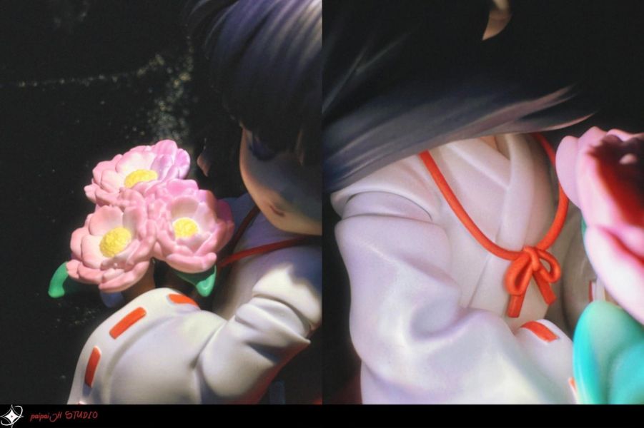 【預購】Pai Pai JH幾何 捧花小桔梗 犬夜叉 上色版 心蹤,shinzou,GK,雕像,公仔,玩具,模型,一番賞,GK模型,GK雕像