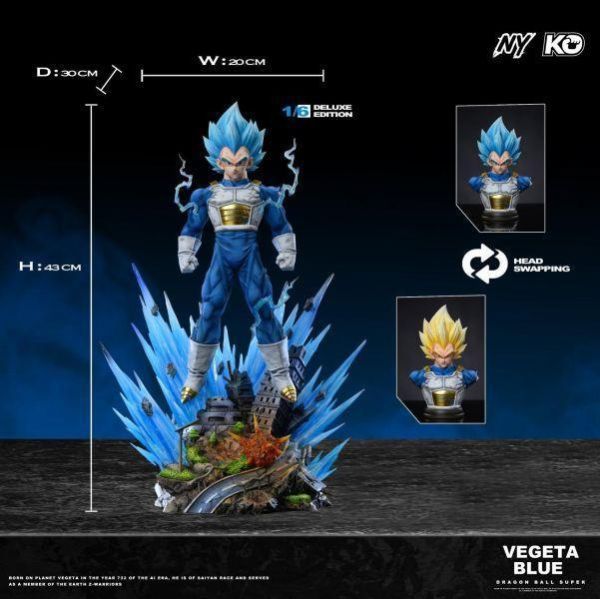 【預購】NY×KO 驕傲的藍髮王子 貝吉塔 七龍珠 心蹤,shinzou,GK,雕像,公仔,玩具,模型,一番賞,GK模型,GK雕像