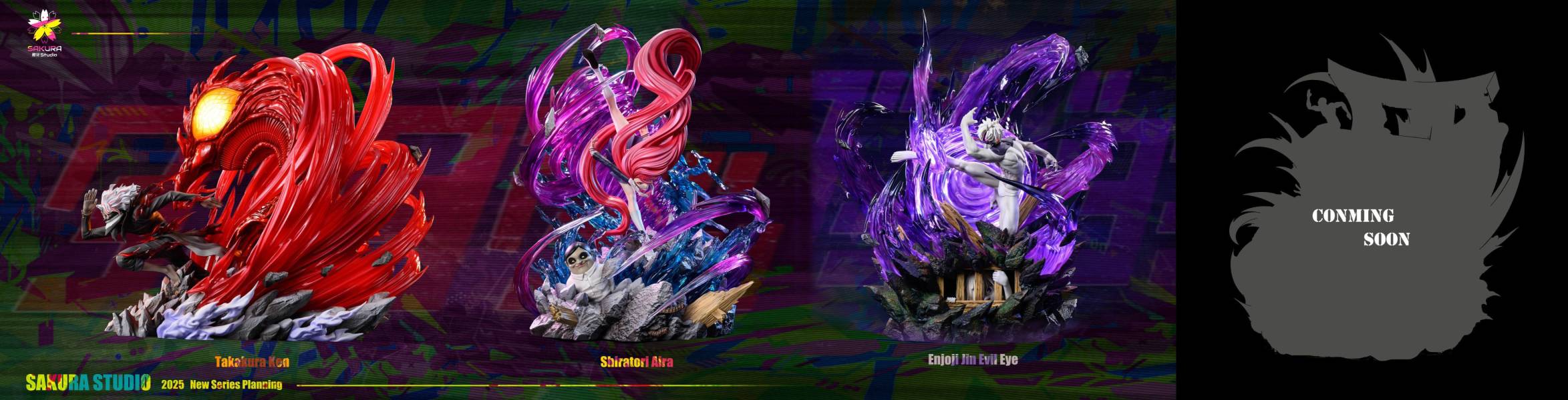 【預購】櫻花 吉吉 邪視 膽大黨 心蹤,shinzou,GK,雕像,公仔,玩具,模型,一番賞,GK模型,GK雕像