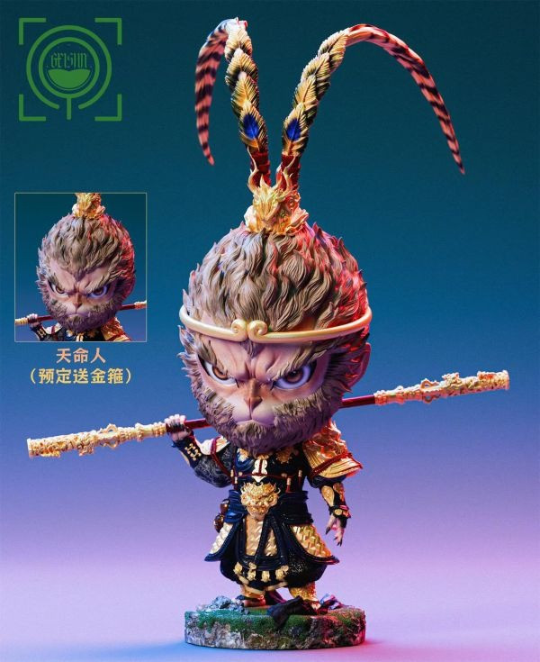 【預購】GEISHA 瑰夏社丨黑神話:悟空 Q版齊天大聖 雙版本 心蹤 𝑺𝒉𝒊𝒏𝒁𝒐𝒖,心蹤,ShinZou,心蹤GK,心粽GK,心綜GK,心縱GK,新宗GK,新縱GK,新粽GK,新蹤GK,火影忍者GK,海賊王GK,七龍珠GK,巨人GK,間諜家家酒GK,咒術迴戰GK,GK
