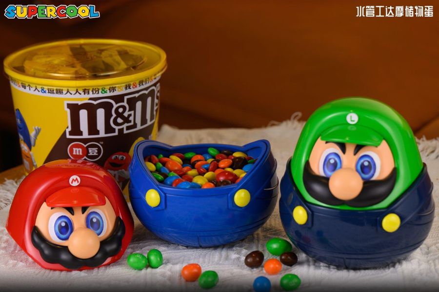 【預購】SUPERCOOL 水管工兄弟達摩儲物蛋 超級瑪利歐 心蹤,shinzou,GK,雕像,公仔,玩具,模型,一番賞,GK模型,GK雕像