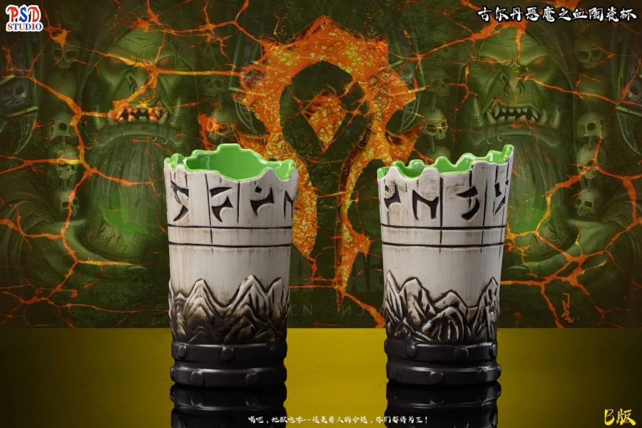 【預購】PSD丨魔獸世界 古爾丹惡魔之血陶瓷杯 500ml 雙版本 乾杯系列 心蹤 𝑺𝒉𝒊𝒏𝒁𝒐𝒖,心蹤,ShinZou,心蹤GK,心粽GK,心綜GK,心縱GK,新宗GK,新縱GK,新粽GK,新蹤GK,火影忍者GK,海賊王GK,七龍珠GK,巨人GK,間諜家家酒GK,咒術迴戰GK,GK