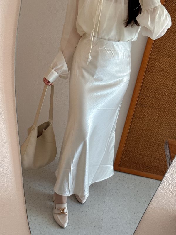 現貨- 爆款！質感緞面長裙 