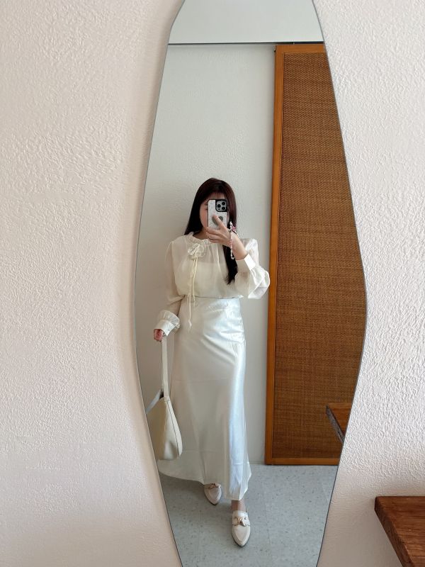 現貨- 爆款！質感緞面長裙 