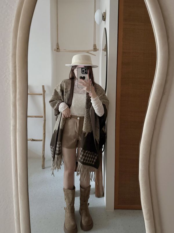 現貨- 本期推薦！百搭披肩流蘇圍巾 