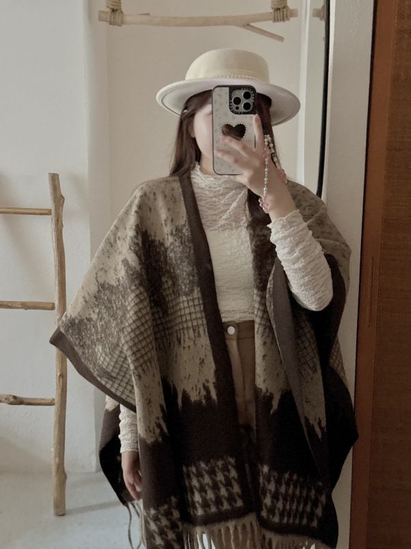 現貨- 本期推薦！百搭披肩流蘇圍巾 